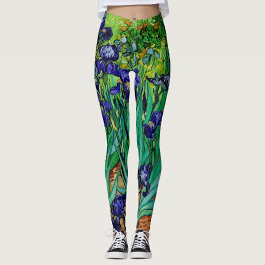 Van Gogh Irises/Paars/St. Remy Leggings (Voorkant)