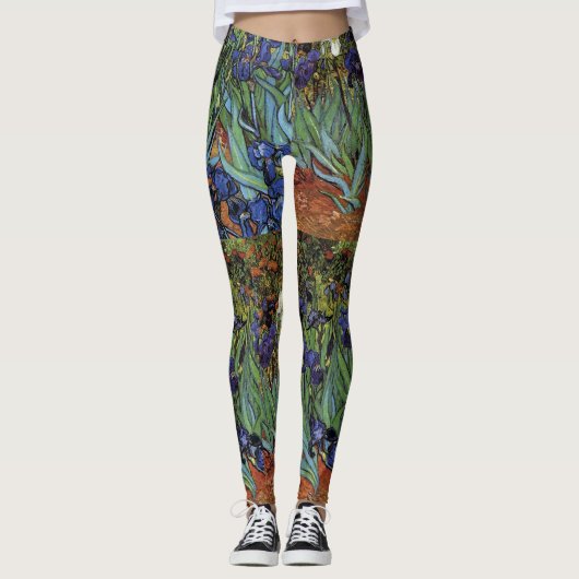 Van Gogh Irises Pantalons de Leggings Art (Devant)