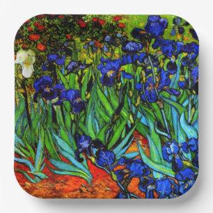 Van Gogh - Irises Papieren Bordje