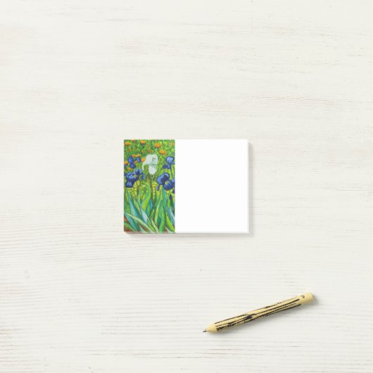 Van Gogh Irises Post-it® Notes (Op bureau)