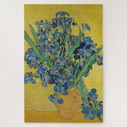 Van Gogh Irises Puzzle Yellow green blue Legpuzzel (Verticaal)