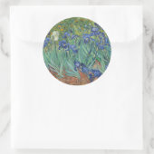 Van Gogh  Irises Ronde Sticker (Tas)
