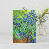 Van Gogh Irises Save The Date (Staand voorkant)