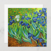 Van Gogh Irises Save The Date (Voorkant / Achterkant)