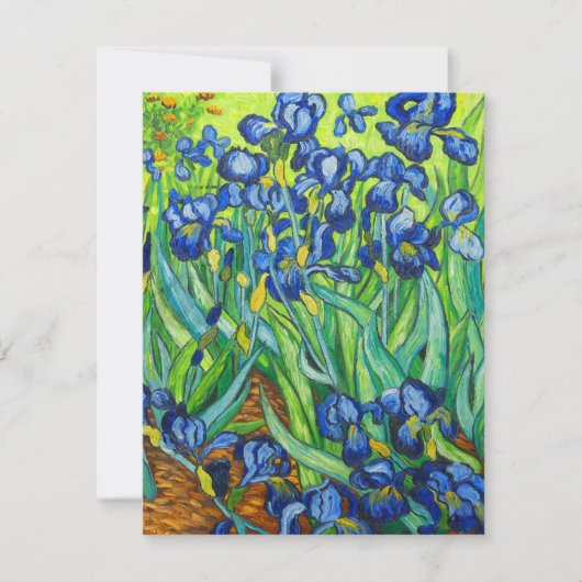 Van Gogh Irises Save The Date (Voorkant)