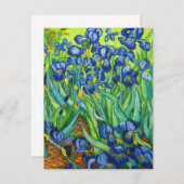 Van Gogh Irises Save The Date (Voorkant / Achterkant)