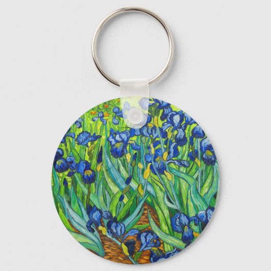 Van Gogh Irises Sleutelhanger (Voorkant)