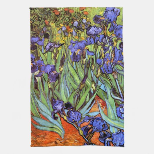 Van Gogh: Irises Theedoek (Verticaal)