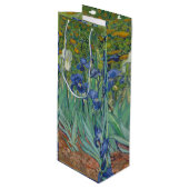 Van Gogh Irises Wijn Cadeautas (Voorkant Gekanteld)