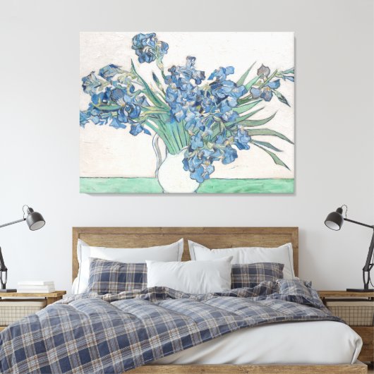 Van Gogh "Irisis"  Canvas Afdruk (Insitu (Slaapkamer))
