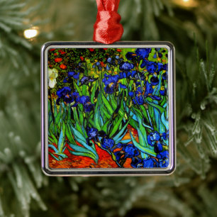 Van Gogh - Irissen, beroemd schilderij, Metalen Ornament