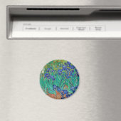 Van Gogh Irissen. Blauwe bloemen natuur impression Magneet (Insitu (Vaatwasser))