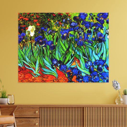 Van Gogh - Irissen Canvas Afdruk (Insitu (Woonkamer))
