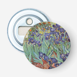 Van Gogh Irissen Impressionistisch Schilderij Button Flesopener