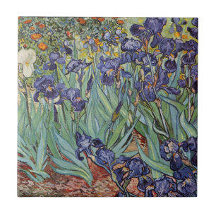 Van Gogh Irissen Impressionistisch Schilderij Tegeltje