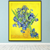 Van Gogh - Irissen ingelijst Canvas Afdruk (Insitu (Houten vloer))