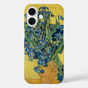 Van Gogh Irissen - Krachtig Blauw & Geel Kunst iPhone 16 Hoesje