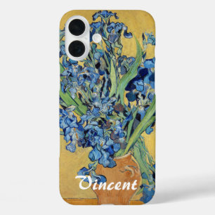 Van Gogh Irissen Vaas Blauw Bloem Boeket Fine Art iPhone 16 Plus Hoesje