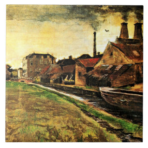 Van Gogh - Iron Mill in Den Haag, Tegeltje