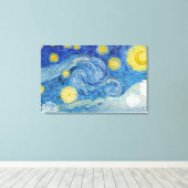 Van Gogh is het Sterrennacht Canvas Afdruk (Insitu (Houten vloer))