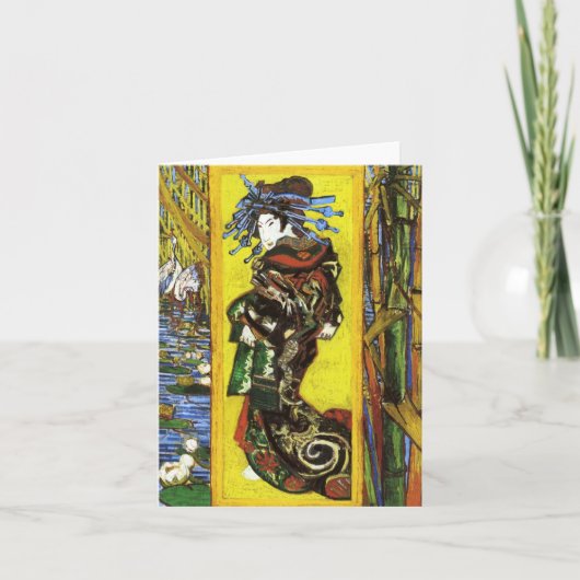 Van Gogh Japonaiserie Oiran Note Card Kaart (Voorkant)