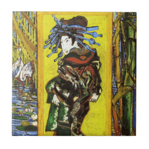 Van Gogh Japonaiserie Oiran Tile Tegeltje