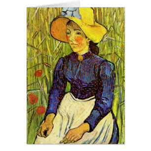 Van Gogh, Jonge boerin met strohoed