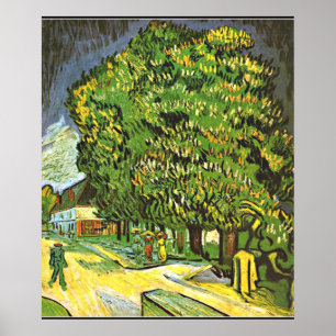 Van Gogh - Kastanjebomen in Bloom, schilderij van Poster