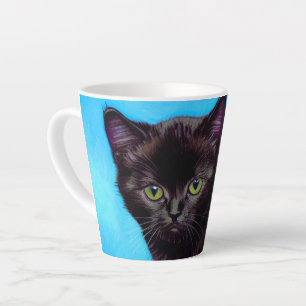 Van Gogh Kat en Bloemen Latte Mok