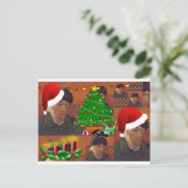 van gogh kermas feestdagenkaart (Staand voorkant)
