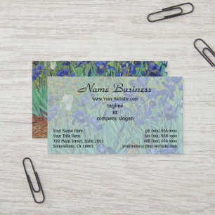 Van Gogh Klassiek Schilderij Irissen Floral Botani Visitekaartje