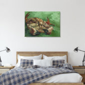 Van Gogh krab op zijn rug Canvas Afdruk (Insitu (Slaapkamer))