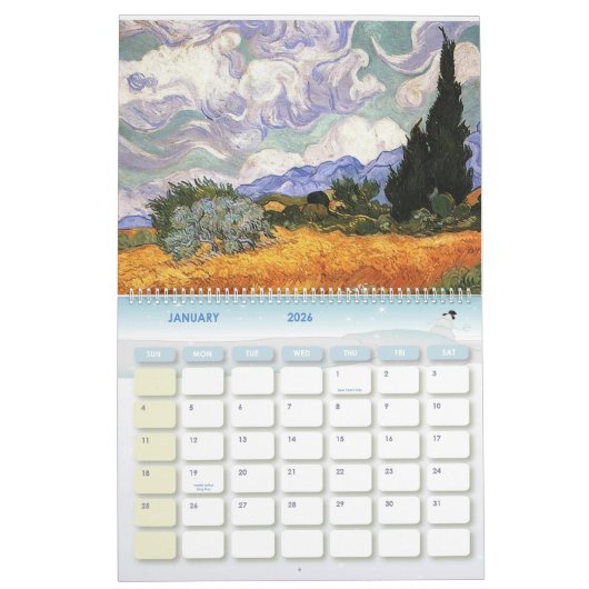 Van Gogh kunst landschap Kalender (Jan 2026)