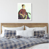 Van Gogh | La Mousmé Canvas Afdruk (Insitu (Slaapkamer))