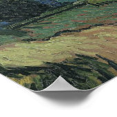 Van Gogh Landschap bij schemering Poster (Hoek)