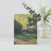 Van Gogh Landschap in Twilight Briefkaart (Staand voorkant)