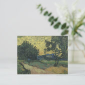 Van Gogh Landschap in Twilight Briefkaart (Staand voorkant)