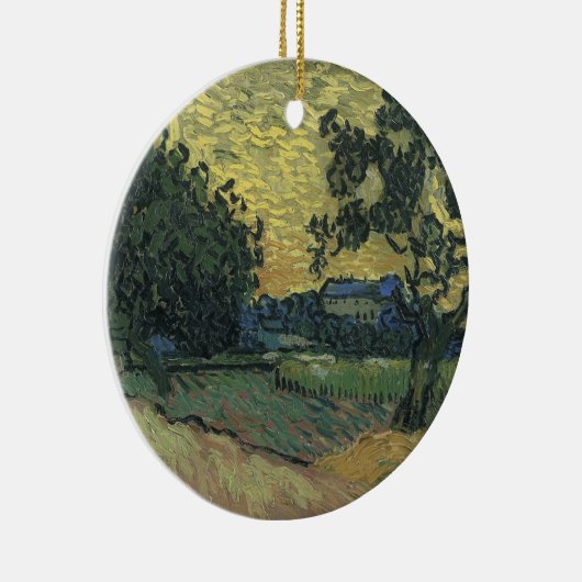Van Gogh Landschap in Twilight Keramisch Ornament (Rechts)