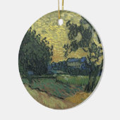 Van Gogh Landschap in Twilight Keramisch Ornament (Links)