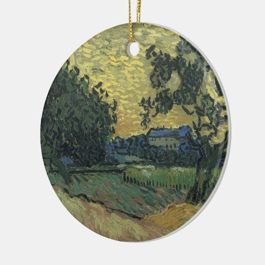 Van Gogh Landschap in Twilight Keramisch Ornament (Links)