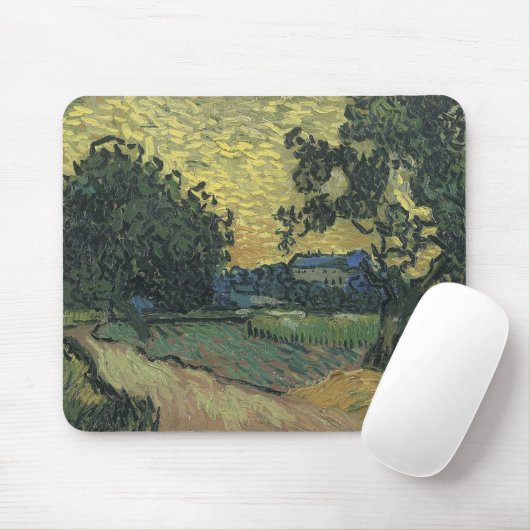 Van Gogh Landschap in Twilight Muismat (Met muis)