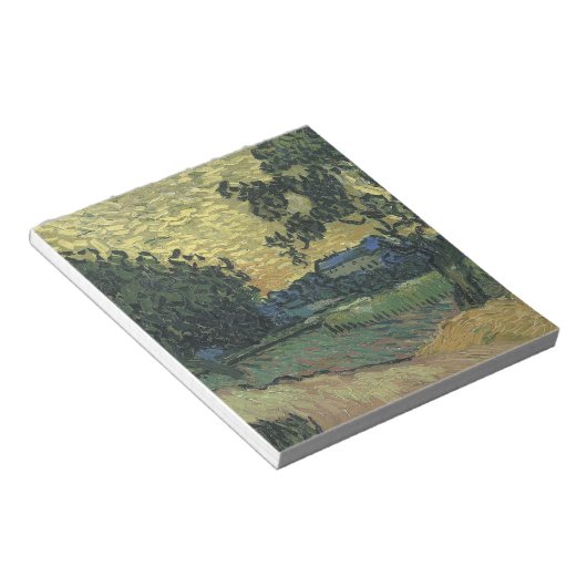 Van Gogh Landschap in Twilight Notitieblok (Schuin)