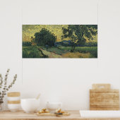 Van Gogh Landschap in Twilight Poster (Keuken)