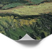 Van Gogh Landschap in Twilight Poster (Hoek)