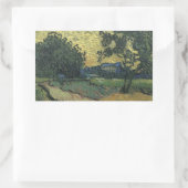 Van Gogh Landschap in Twilight Rechthoekige Sticker (Tas)