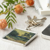 Van Gogh Landschap in Twilight Sleutelhanger (Zijkant)