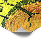 Van Gogh - Landschap met bomen en figuren Poster (Hoek)