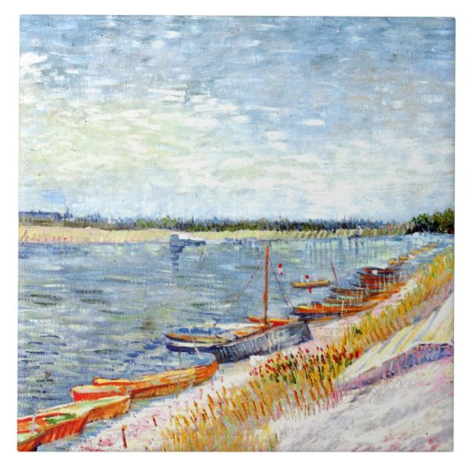 Van Gogh - Landschap Tegeltje (Voorkant)