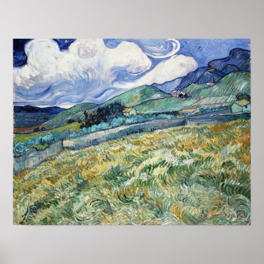 Van Gogh - Landschap vanaf Saint-Remy Poster (Voorkant)