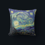 Van Gogh Le Coussin De Nuit Starry<br><div class="desc">Art fonctionnel de notre artiste préféré Van Gogh. La Nuit étoilée par Vincent Van Gogh Juin 1889</div>